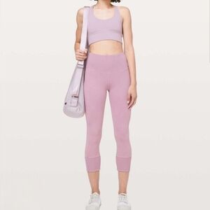 Lululemon Crop Light Pink Leggings Tights